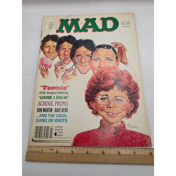 MAD Magazine July 1983 #240 Tootsie Dark Crystal Don Martin EC Pubs - Picture 14 of 15